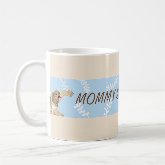 Classic coffee mug "Blue Turtle Mummy's Sippy Cup" (Left)