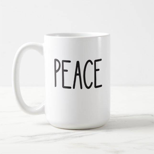 Classic Coffee Mug: PEACE Mug (Left)