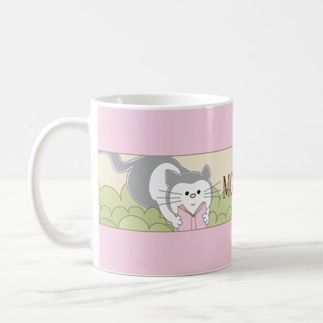 Classic coffee mug "Pink Owl Mummy's Sippy Cup" (Left)