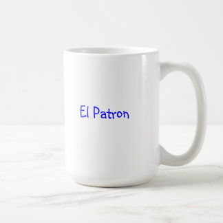 Classic coffee mug with "El Patron"