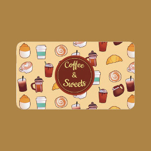 Classic Coffee Shop And Pastries Business Card