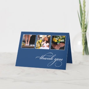 CLASSIC COLLAGE   WEDDING THANK YOU CARD