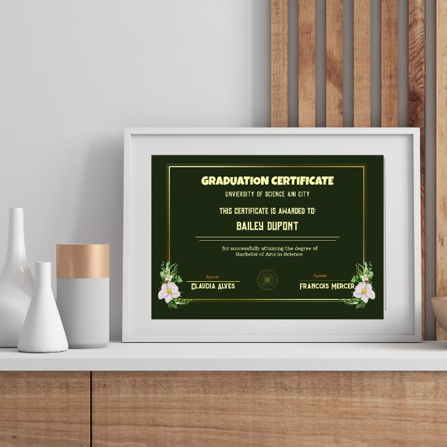  Classic College Graduation Diploma Certificate Poster (Creator Uploaded)