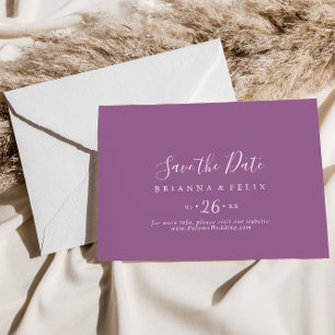 Classic Colourful Coordinate Horizontal Wedding  Save The Date