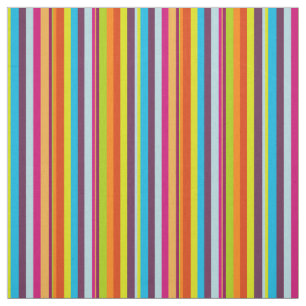 Classic Colourful Stripes Fabric
