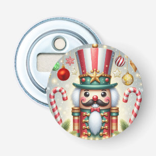 Classic, colourful, whimsical Christmas nutcracker Bottle Opener