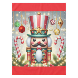 Classic, colourful, whimsical Christmas nutcracker Tablecloth