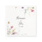 Classic Colourful Wild Floral Wedding Napkin