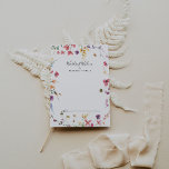 Classic Colourful Wild Wedding Words of Wisdom  Advice Card<br><div class="desc">This classic colourful wild wedding words of wisdom advice card is perfect for a rustic wedding. The design features a yellow, purple, white wild flowers with foliage in a rose and green watercolor background. These cards are perfect for a wedding, bridal shower, baby shower, graduation party & more. Personalise the...</div>