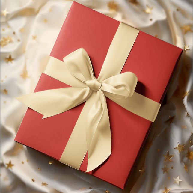 Classic Colours - Bright Red - Solid Roll Wrapping Paper (Creator Uploaded)