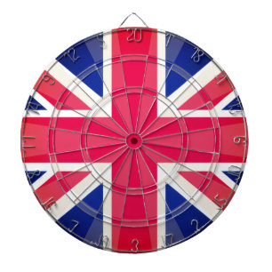 Classic Colours Union Jack Vintage Style UK Flag Dartboard