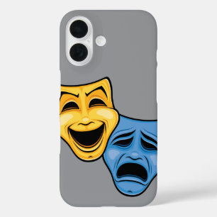 Classic Comedy And Tragedy Theatrical Masks iPhone 16 Case
