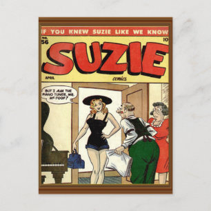 Classic Comic Cover Vintage Suzie Postcard