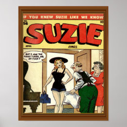 Classic Comic Cover Vintage Suzie Poster