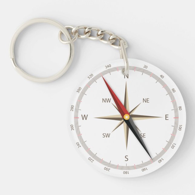 Classic compass key ring (Front)