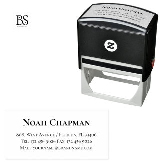 Classic Contact Information Professional Name Self-inking Stamp