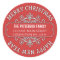 Classic Contemporary Merry Christmas Label