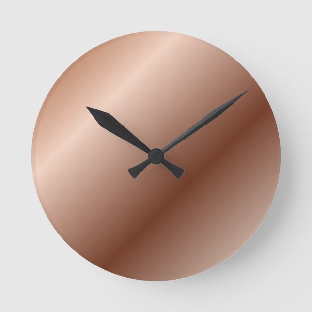 Classic Copper #15 Round Clock (Front)
