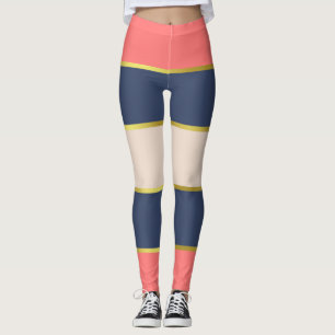 Classic Coral Design Leggings
