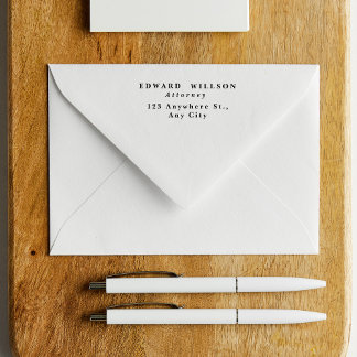 Classic Corporate  Name, job title and  Address Self-inking Stamp