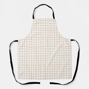 Classic Cranberry and Deep Maroon Fine Plaid Apron