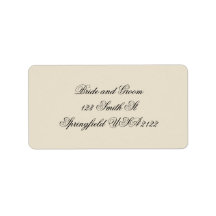 Classic Cream & Black Minimalist Elegant Wedding