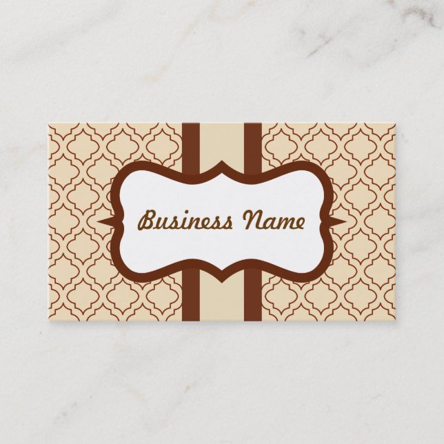 Classic Cream Business Card (Front)