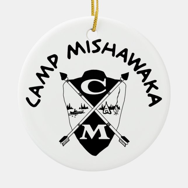 Classic Crest Orniment Ceramic Tree Decoration (Front)