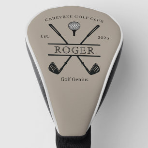 Classic Cross Club Name Golf Head Cover