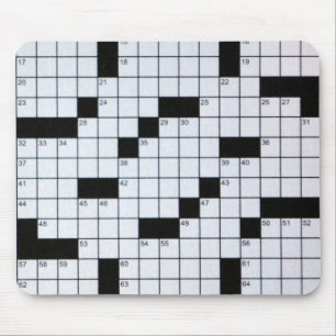 Classic Crossword Puzzle Grid mousepad