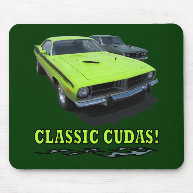 Classic Cudas Design Mouse Mat (Front)