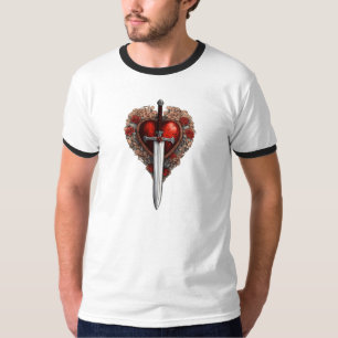 Classic Cupid Heart Tattoo Tee