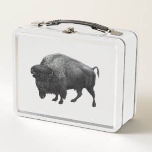 Classic Currency Buffalo and Indian Chief Metal Lunch Box
