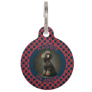 Classic Custom Cat Dad Gift Square Pet Tag