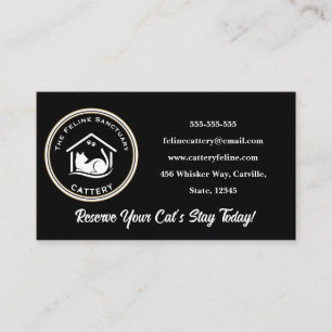 Classic Custom Cattery Business Card