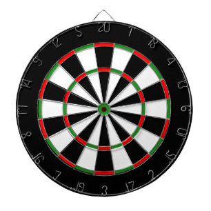 Classic Custom Dartboard - Red & Green Standard