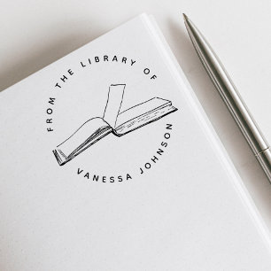 Classic Custom Name From The Library Of Book Self-inking Stamp