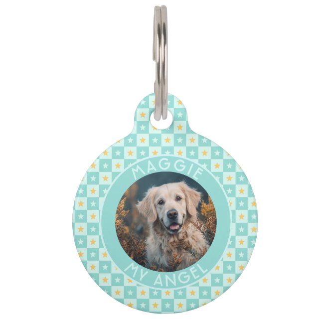 Classic Custom Pet Parent Gift Square Tag (Front)