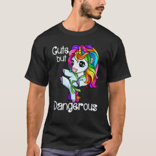 Classic Cute But Dangerous Funny Karate Unicorn Gi T-Shirt