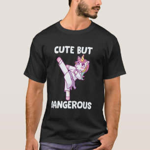 Classic Cute But Dangerous Karate Unicorn T-Shirt