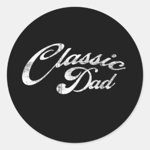 Classic Dad Classic Round Sticker