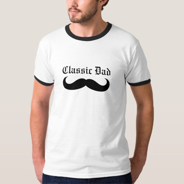 Classic Dad Moustache T-Shirt (Front)