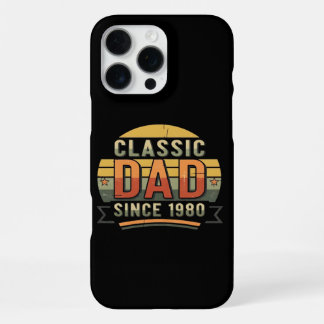 Classic Dad Since 1980  Vintage Retro  iPhone 16 Pro Max Case