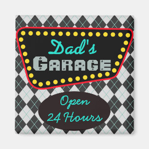 Classic Dad's Garage Magnet Gift