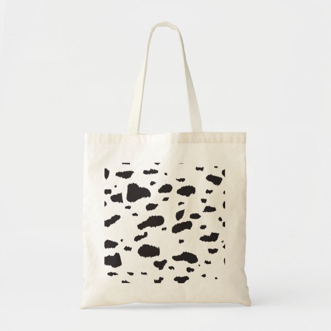 Classic Dalmatian Print Spotted Tote Bag (Front)
