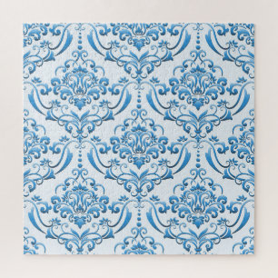 Classic Damask: Luxurious Seamless Background Jigsaw Puzzle