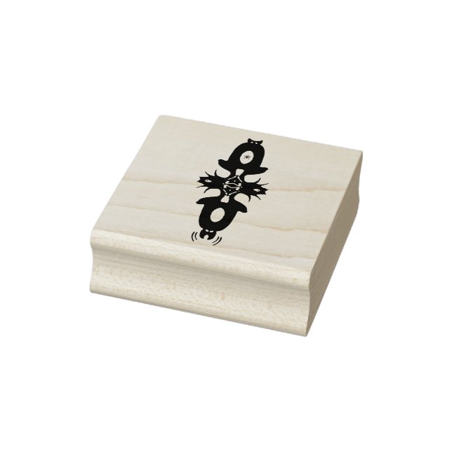 Classic dancer bobby penguin sketch rubber stamp (Stamp)