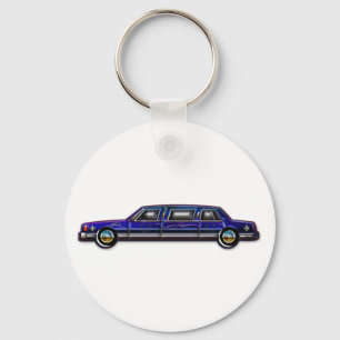 Classic Dark Blue Limo Key Ring