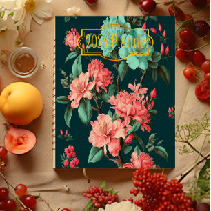 Classic Dark Botanicals and Blue and Pink Florals Planner