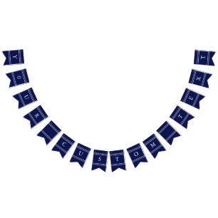 Classic Dark Navy Blue Wedding Bunting